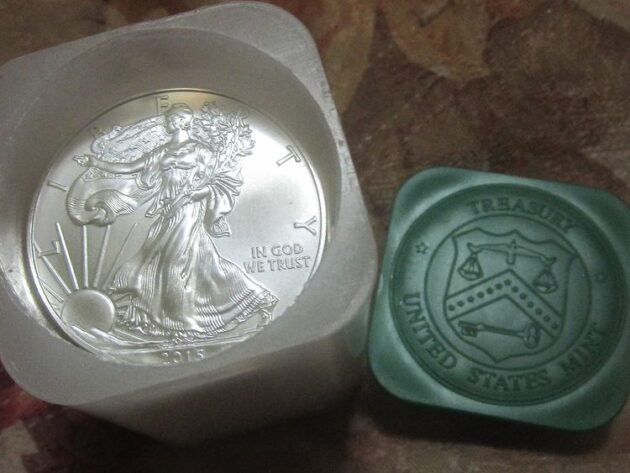 Emergency Silver Eagles are minted at U.S. Mint facilities outside of the usual West Point Mint origin and are distinguishable only by the unsealed mint packaging they are sent in. 