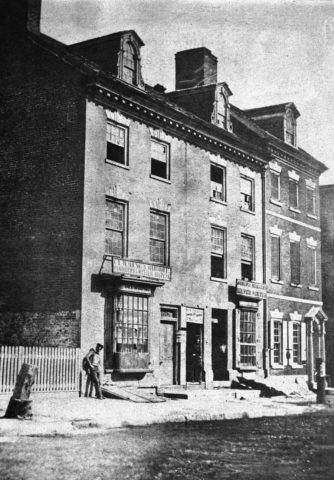 the first United States Mint in Philadelphia