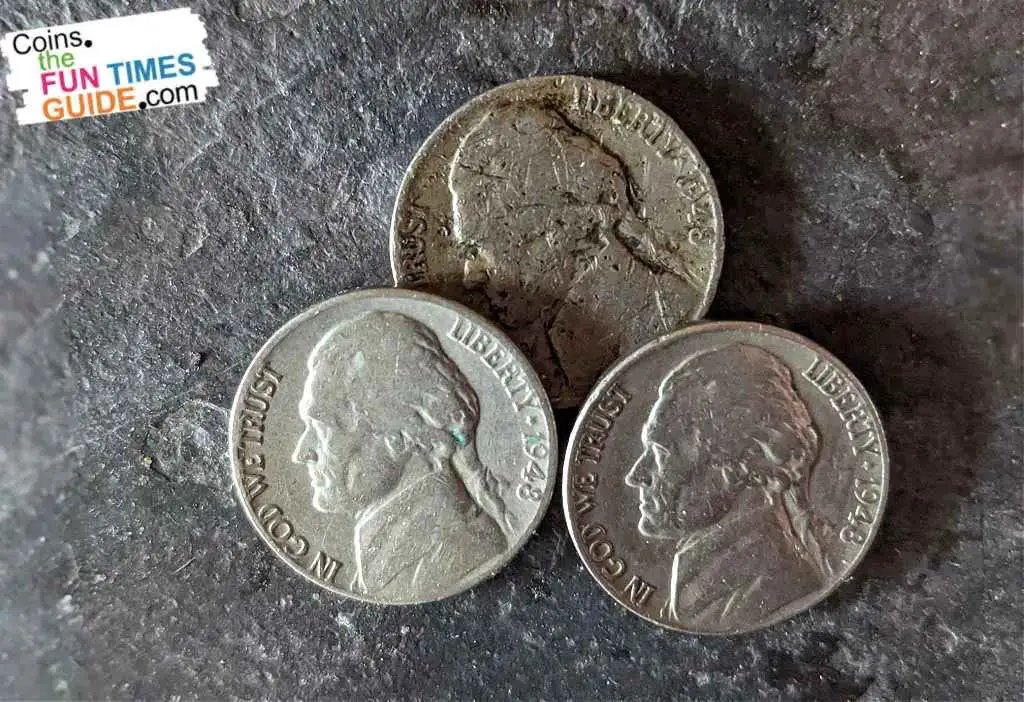 Proof that you can find 1948 nickels in circulation. I've found 3! 