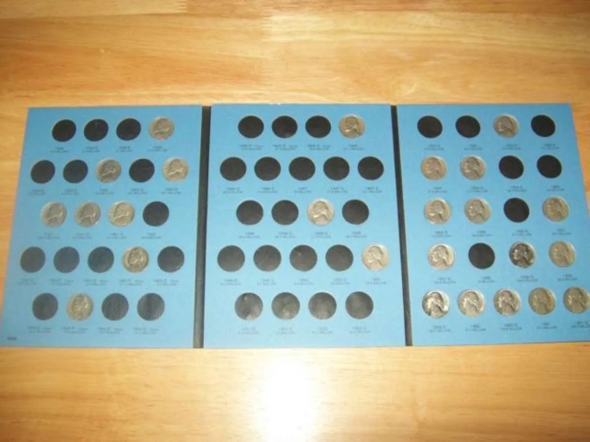 My collection of Jefferson nickels. 