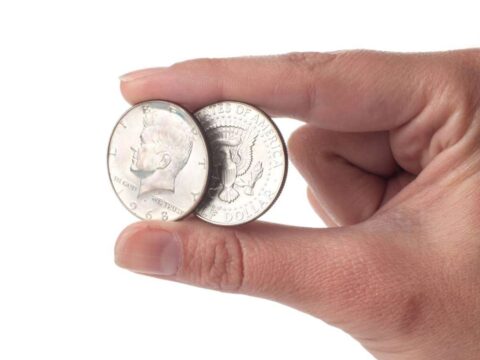 Kennedy half dollars.