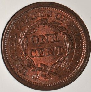 A large cent U.S. coin