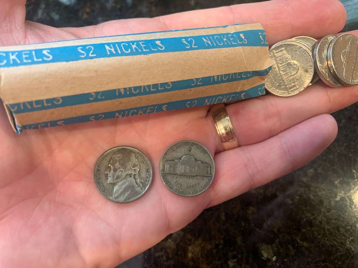 Pre-1960 Jefferson nickels are worth more than face value and I often find some when I'm coin roll hunting nickels. photo by Joshua at TheFunTimesGuide.com Pre-1960 Jefferson nickels are worth more than face value and I often find some when I'm coin roll hunting nickels.