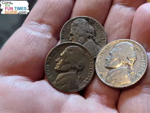 If you have a 1948 nickel, hold onto it! It’s worth 2 to 4 times more than face value… at least. See how much your 1948 nickels are worth here.