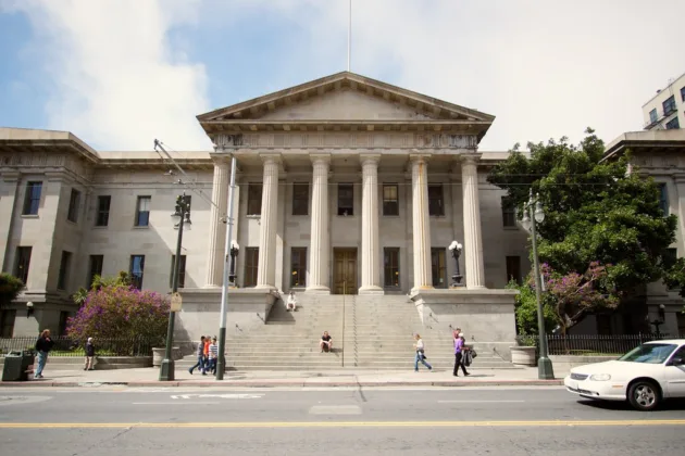 The old San Francisco Mint building - the second of three U.S. Mint facilities located in San Francisco. This one is nicknamed "The Granite Lady."