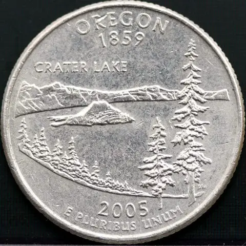 2005 Oregon state quarter value
