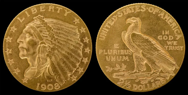 This is a $2.50 Indian Head Quarter Eagle gold coin - $2.50 gold coin