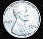1943 Lincoln cent
