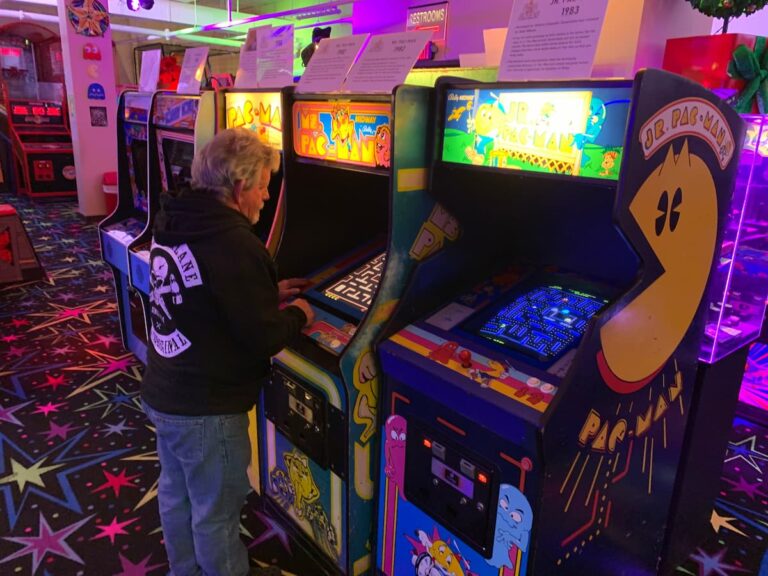 I miss the arcade game days, but I don't miss the occasion when a machine would jam. Arcade workers painted quarters red and gave them to customers to use for a free game. They were then collected from the change and used again as free game tokens. 