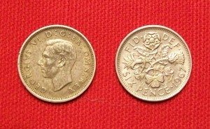 sixpence coins