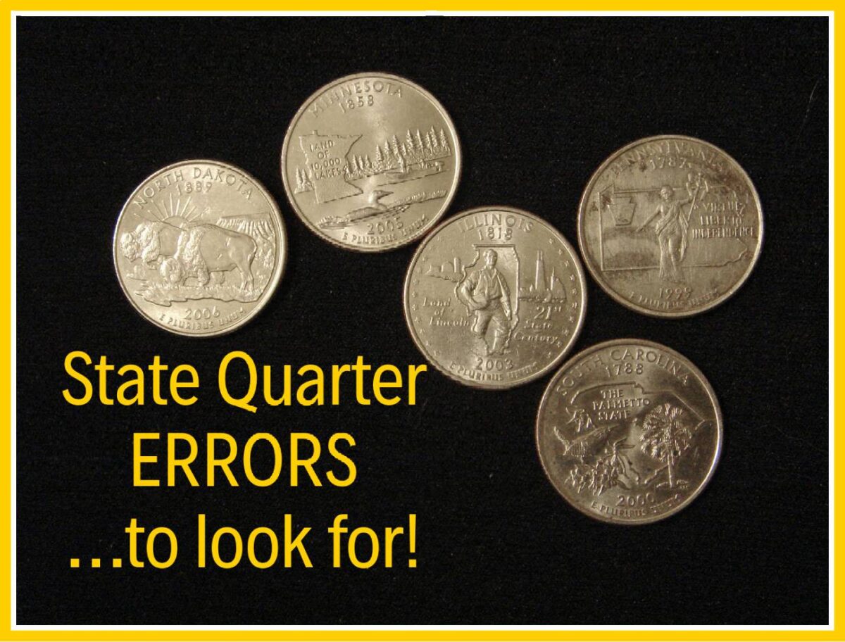 All State Quarter Errors That You Can Find In Spare Change! U.S