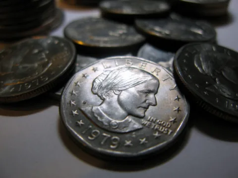 Susan B. Anthony dollar coins are not circulating well in the United States.