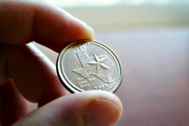 This is the Texas state quarter - statehood quarter - 50 states quarters coin series