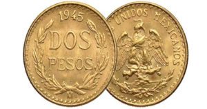 Two pesos gold coin. 
