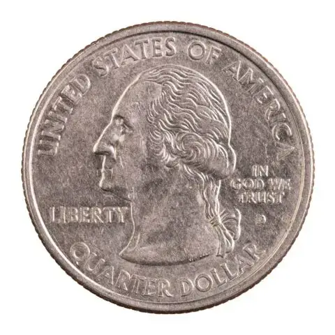 The obverse, or heads side, of the 1999 Georgia state quarter.