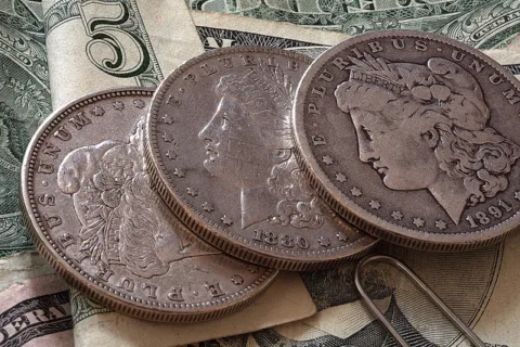 Morgan dollars are valuable old silver coins that are worth much more than face value. See a list of the most valuable silver dollars.