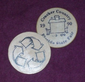 Token Conn CT Details about   Vintage Connecticut State Seal Wooden Nickel 